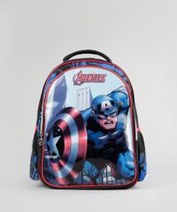 Mochila-Escolar-Infantil-Capitao-America-de-Costas-Preta-8744683-Preto_1