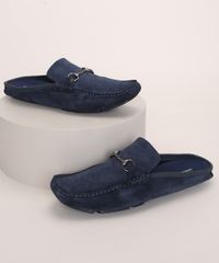 Mocassim-Mule-Masculino-Oneself-em-Suede-com-Fivela-Azul-Marinho-9974054-Azul_Marinho_1