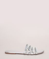 Rasteirinha-Feminina-Oneself-Metalizada-com-Pedras-Prateado-9977070-Prateado_2