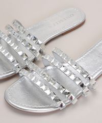 Rasteirinha-Feminina-Oneself-Metalizada-com-Pedras-Prateado-9977070-Prateado_3