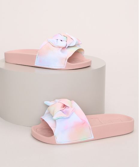Chinelo-Slide-Infantil-Molekinha-Estampado-Tie-Dye-com-Laco-Rosa-Claro-9975227-Rosa_Claro_1