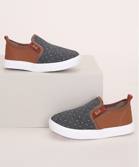 Tenis-Infantil-Molekinho-Slip-On-com-Recorte-e-Textura-Caramelo-9974360-Caramelo_1