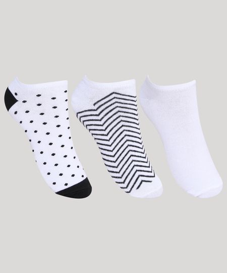 Kit-de-3-Meias-Feminino-Cano-Baixo-Estampado-Poa-e-Listrado-Branco-9971699-Branco_1 Kit-de-3-Meias-Feminino-Cano-Baixo-Estampado-Poa-e-Listrado-Branco-9971699-Branco_1