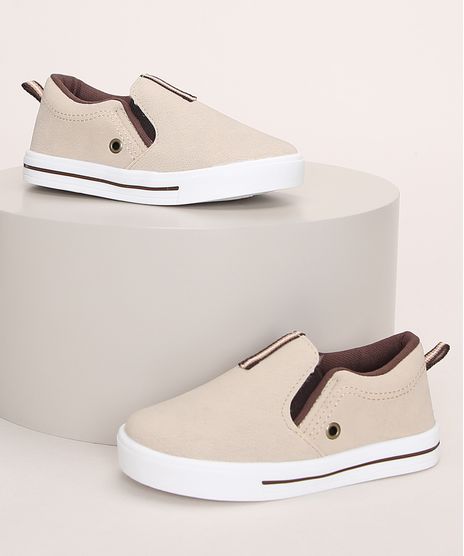 Tenis-Infantil-Slip-On-com-Tira-Bege-Claro-9975109-Bege_Claro_1