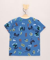 Camiseta-Infantil-Estampada-Video-Game-Manga-Curta-Azul-9963804-Azul_2