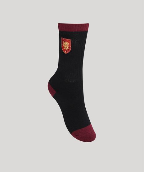 Par-de-Meia-Feminino-Harry-Potter-Cano-Alto-Preto-9961857-Preto_1