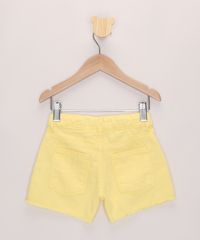 Short-de-Sarja-Infantil-com-Bolsos-e-Barra-Desfiada-Amarelo-9967116-Amarelo_2