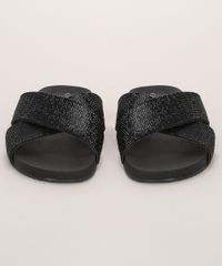 Rasteirinha-Feminina-Oneself-Tiras-Cruzadas-com-Brilho-Preta-9977066-Preto_5