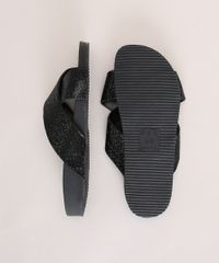 Rasteirinha-Feminina-Oneself-Tiras-Cruzadas-com-Brilho-Preta-9977066-Preto_6