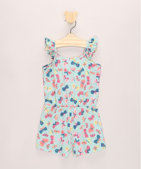 Macaquinho-Infantil-Estampado-de-Borboletas-com-Babados-e-Alcas-Finas-Verde-Claro-9967873-Verde_Claro_1
