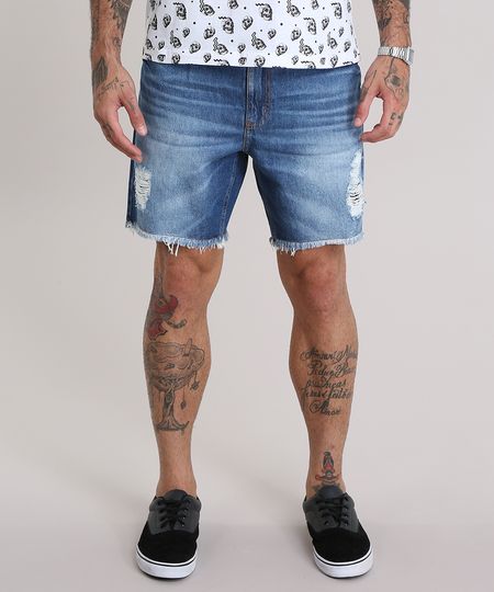 Bermuda-Jeans-Reta-Destroyed-com-Cordao-Azul-Medio-8932716-Azul_Medio_1