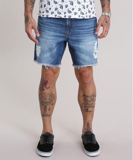 Bermuda-Jeans-Reta-Destroyed-com-Cordao-Azul-Medio-8932716-Azul_Medio_1