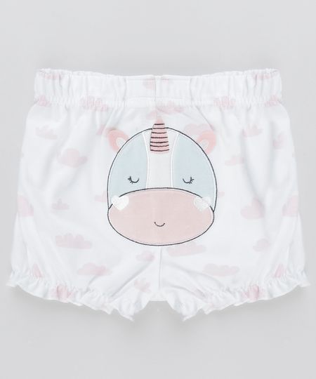 Short-Hipopotamo-Estampado-de-Nuvens-em-Algodao---Sustentavel-Off-White-8812189-Off_White_1