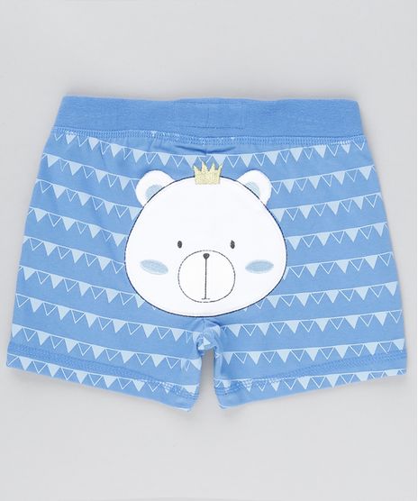 Short-Ursinho-Estampado-Geometrico-em-Algodao---Sustentavel-Azul-8801462-Azul_1