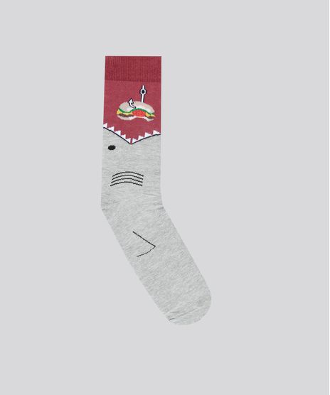 Meia-Estampada-de-Tubarao-Cinza-Mescla-9076282-Cinza_Mescla_1