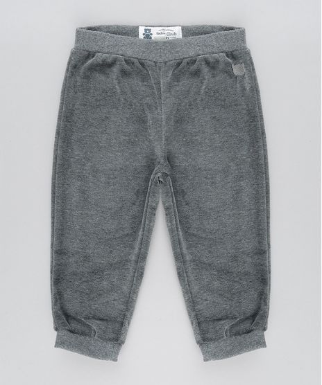 Calca-em-Plush-de-Algodao---Sustentavel-Cinza-Mescla-Escuro-8861447-Cinza_Mescla_Escuro_1