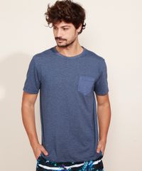 Camiseta-Masculina-Basica-com-Bolso-Manga-Curta-Gola-Careca-Azul-Escuro-9981769-Azul_Escuro_1
