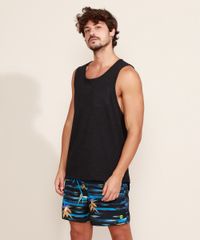 Short-Masculino-Estampado-Floral-com-Cordao-Preto-9909387-Preto_3