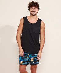 Short-Masculino-Estampado-Floral-com-Cordao-Preto-9909387-Preto_5