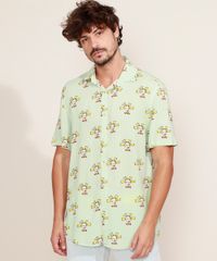 Camisa-Masculina-Estampada-Os-Anjinhos-Manga-Curta-Verde-Claro-9968732-Verde_Claro_1