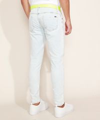Calca-Jeans-Masculina-Super-Skinny-com-Cinto-Jeans-Claro-9966118-Jeans_Claro_2