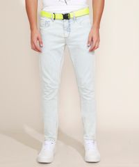 Calca-Jeans-Masculina-Super-Skinny-com-Cinto-Jeans-Claro-9966118-Jeans_Claro_6