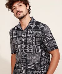 Camisa-Masculina-Estampada-Etnica-Manga-Curta-Preta-9968719-Preto_4