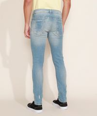 Calca-Jeans-Masculina-Skinny-Destroyed-Jeans-Medio-9966826-Jeans_Medio_2