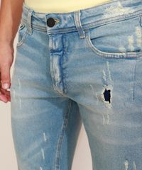 Calca-Jeans-Masculina-Skinny-Destroyed-Jeans-Medio-9966826-Jeans_Medio_4