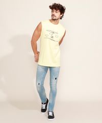 Regata-Masculina-Snoopy-Gola-Careca-Amarelo-Claro-9969450-Amarelo_Claro_3