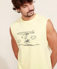 Regata-Masculina-Snoopy-Gola-Careca-Amarelo-Claro-9969450-Amarelo_Claro_5
