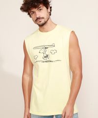 Regata-Masculina-Snoopy-Gola-Careca-Amarelo-Claro-9969450-Amarelo_Claro_6