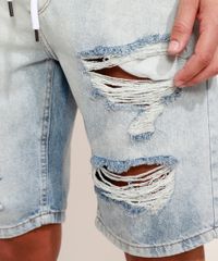 Bermuda-Jeans-Masculina-Relaxed-Destroyed-com-Cordao--Azul-Claro-9968934-Azul_Claro_5