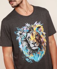 Camiseta-Masculina-Leao-Manga-Curta-Gola-Careca-Chumbo-9970178-Chumbo_2