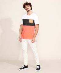 Camiseta-Masculina-com-Recorte-e-Bolso-em-Suede-Manga-Curta-Gola-Careca-Branca-9967018-Branco_3