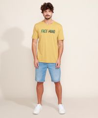 Camiseta-Masculina--Free-Mind---Manga-Curta-Gola-Careca-Mostarda-9968453-Mostarda_3