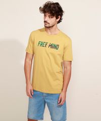 Camiseta-Masculina--Free-Mind---Manga-Curta-Gola-Careca-Mostarda-9968453-Mostarda_6