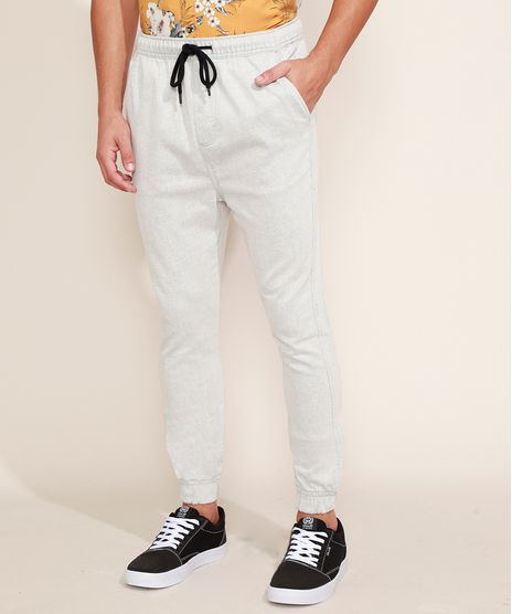 Calca-de-Sarja-Masculina-Jogger-Cinza-Claro-9974247-Cinza_Claro_1
