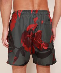 Short-Masculino-Reto-Estampado-Folhagem-com-Cordao-Verde-Militar-9967269-Verde_Militar_2