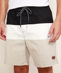 Bermuda-de-Sarja-Masculina-Relaxed-com-Recortes-Multicor-9941829-Multicor_1