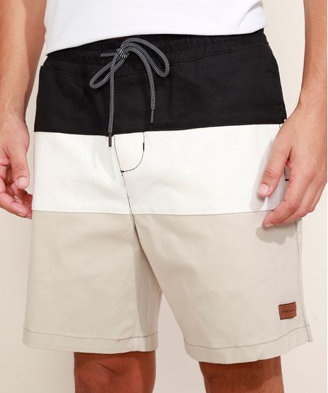 Bermuda-de-Sarja-Masculina-Relaxed-com-Recortes-Multicor-9941829-Multicor_1