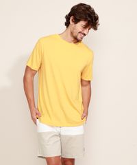 Camiseta-Masculina-Basica-Manga-Curta-Gola-Careca-Mostarda-9964945-Mostarda_3