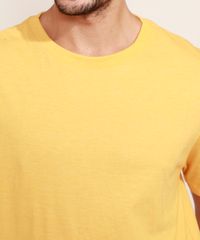 Camiseta-Masculina-Basica-Manga-Curta-Gola-Careca-Mostarda-9964945-Mostarda_4