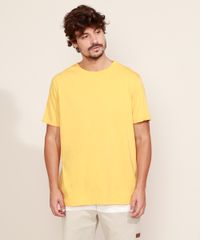 Camiseta-Masculina-Basica-Manga-Curta-Gola-Careca-Mostarda-9964945-Mostarda_5