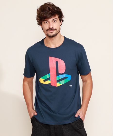 Camiseta-Masculina-PlayStation-Manga-Curta-Gola-Careca-Azul-Marinho-9967736-Azul_Marinho_1