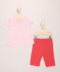 Conjunto-Infantil-Dumbo-de-Blusa-Manga-Curta-Rosa-Claro---Bermuda-Vermelha-9965943-Vermelho_3