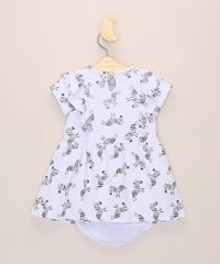 Vestido-Infantil-Texturizado-Estampado-de-Zebra-com-Babado-Manga-Curta---Calcinha-Branco-9966790-Branco_2