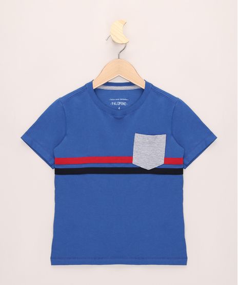 Camiseta-Infantil-com-Listras-e-Bolso-Manga-Curta-Azul-Royal-9970736-Azul_Royal_1