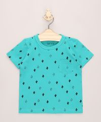 Camiseta-Infantil-Estampada-Mini-Print-de-Cactos-com-Bolso-Manga-Curta-Verde-Agua-9965798-Verde_Agua_1