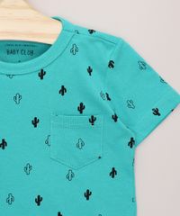 Camiseta-Infantil-Estampada-Mini-Print-de-Cactos-com-Bolso-Manga-Curta-Verde-Agua-9965798-Verde_Agua_3